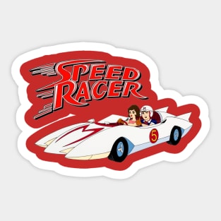 Speed Racer Mach 5 vintage TV cartoon Sticker